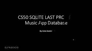 CS50 SQL LAST PROJECT - Music App Database