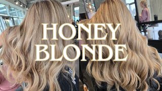 Honey Golden Blonde Highlights - EASY Foiling for a Low Maintenance, Soft, Natural Blonde Tutorial