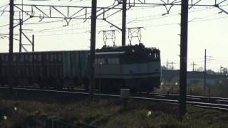 2009-11-23 [東北本線] EF65 1094 + コキ50000形, 高速貨3075