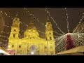 Budapest Christmas Market Hungary - Vorosmarty Square & St. Stephen’s Basilica