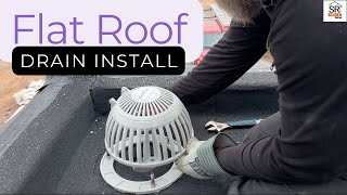 Flat Roof - Drain Install