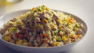 【夏至】花椰菜米炒飯｜Fried cauliflower rice｜低醣料理｜C2食光｜4K【Cooking ASMR】