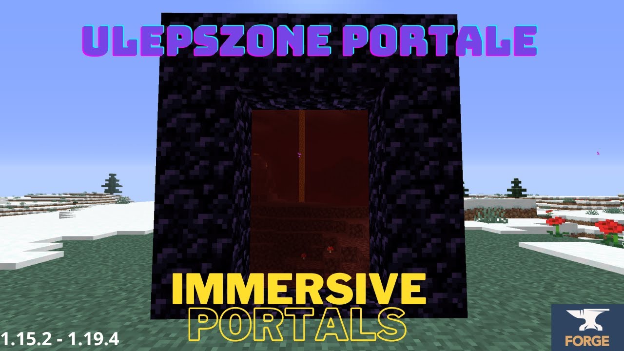 Ulepszone Portale W Minecraft! Immersive Portals Mod - YouTube