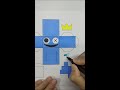 3d shapes rainbow friends blue paper craft idea satisfying art shorts