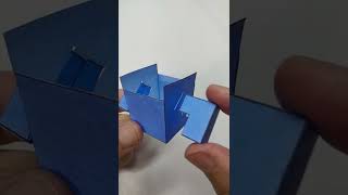 3D Shapes Rainbow Friends Blue Paper Craft Idea #satisfying #art #shorts