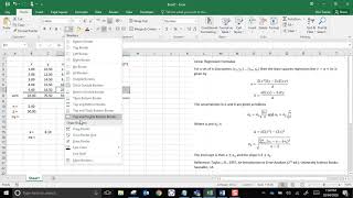 Linear Regression with Uncertainties in Excel