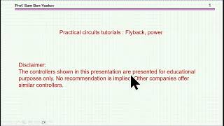 Practical circuits tutorials : Flyback, power