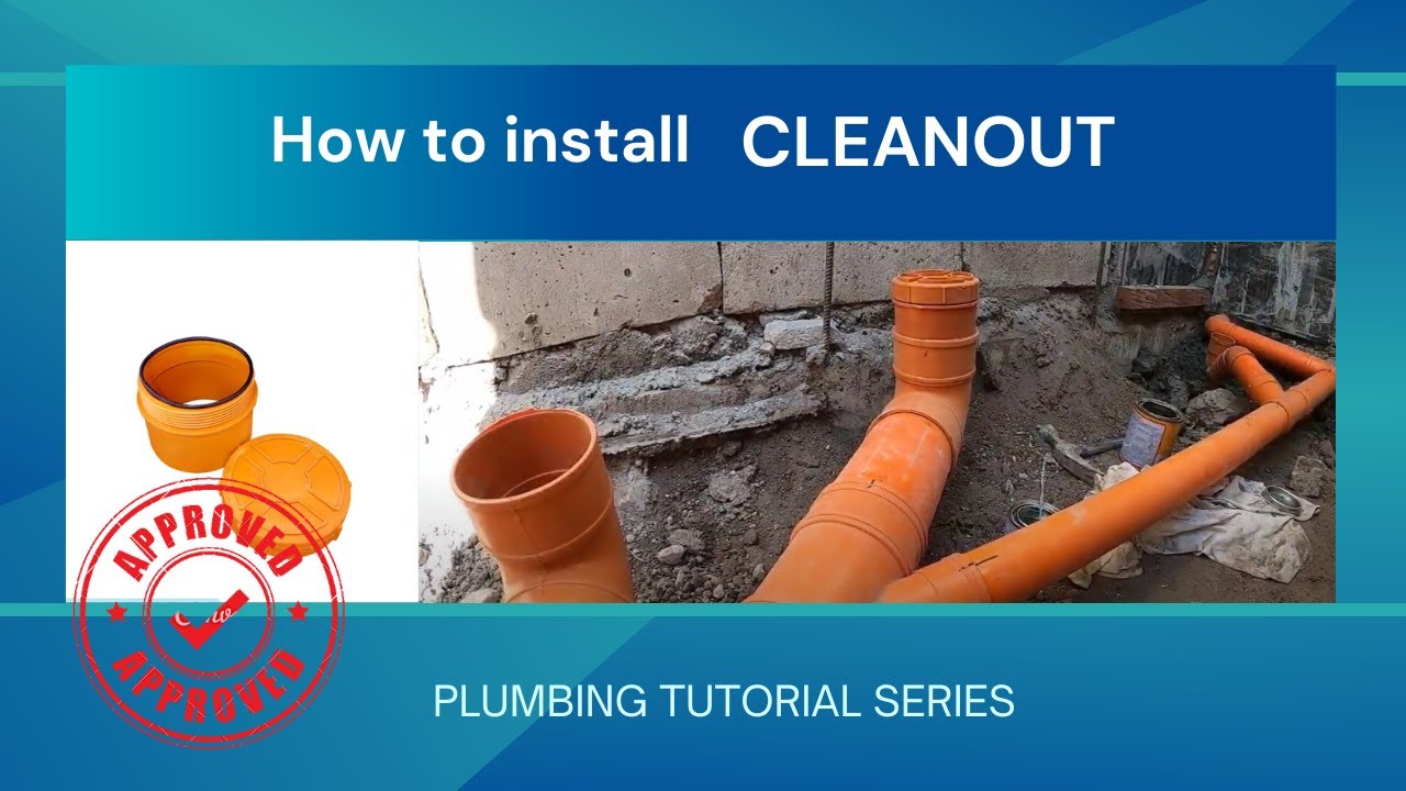 | How To Install Sanitary Cleanout | Plumbing - YouTube