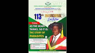 113th Inaugural Lecture
