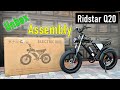 Ridstar Q20 eBike - Unbox - Assembly - Settings