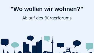 Bürgerforum „Wo wollen wir wohnen?“