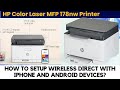 Wireless Setup Guide HP Color LaserJet MFP 178nw Printer