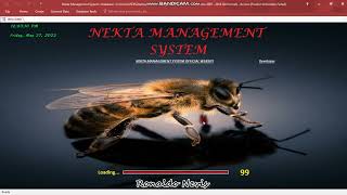 Nekta management system loading \u0026 login form.  the full project is also available 0799718653