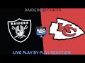 Las Vegas Raiders vs Kansas City Chiefs LIVE Play by Play