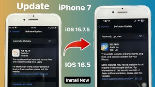 Update iOS 15.7.5 to iOS 16.5 - Convert iPhone 7 into iOS 16
