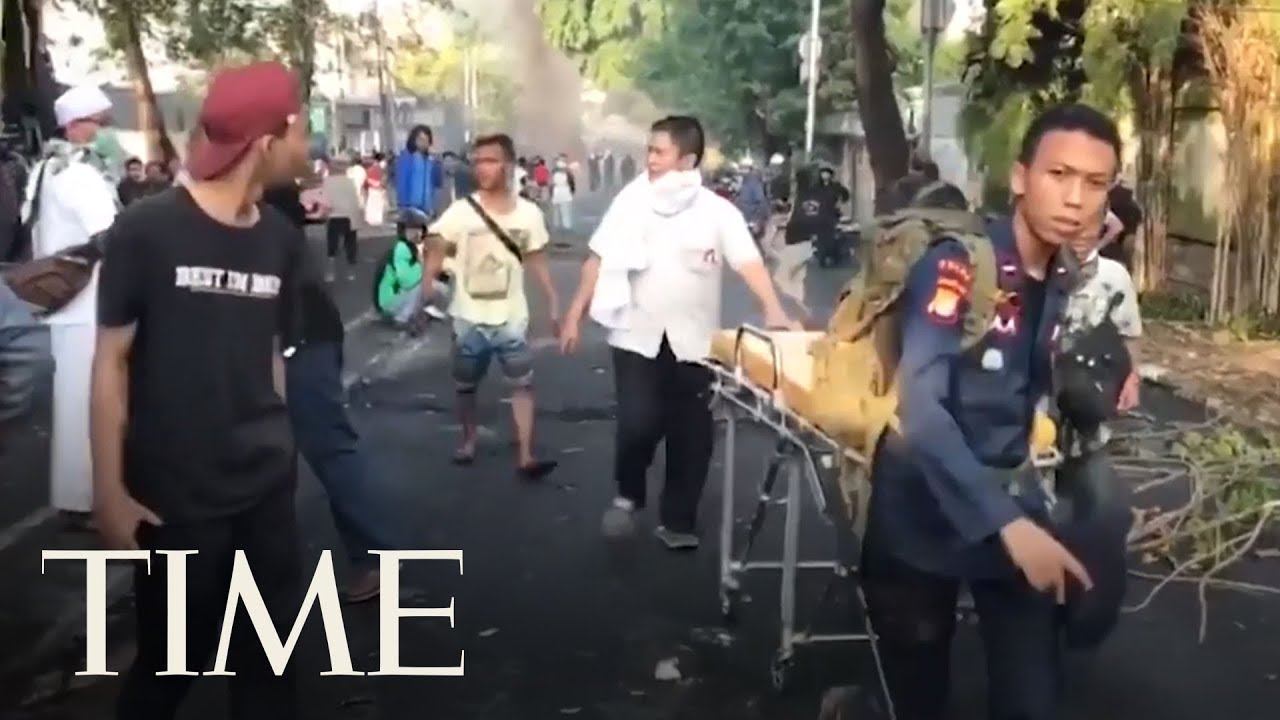 6 Die During Riots In Indonesia Over Election Results | TIME - YouTube