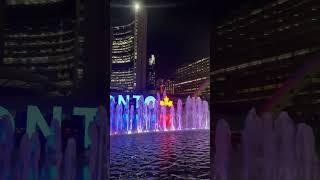 My City #toronto #main #six #canada #city #citytour #citylife #nathanphillipssquare #416 #night #fun