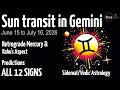 Sun Transit in Gemini 2026 | Predictions for All 12 Signs | Vedic Astrology