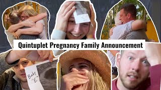 Quintuplet Pregnancy Announcement: Surprising Family With Crazy News! *Reactions Are Priceless*