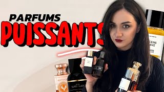 Mes parfums PUISSANTS à GROS SILLAGE favoris de cet hiver 🔥 / Niche et petit budget !