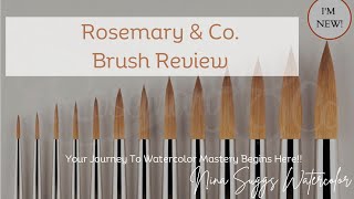 Rosemary & Co Watercolor Brush Review