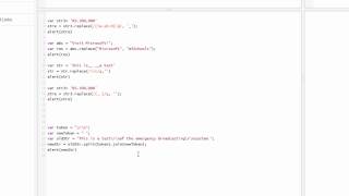 How to replace string from javascript