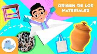 El ORIGEN de los MATERIALES 🧶 Clasificación de materiales para niños 🧱 Naturales y artificiales