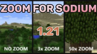 MINECRAFT Zoom MOD for Sodium 1.21.3 | How to Install