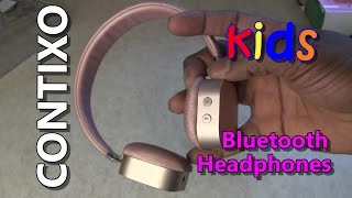 Contixo KB-100 Kids Bluetooth Headphones Review - GREAT Volume Limiter Safety Feature