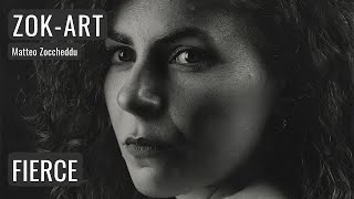 Hyperrealistic Charcoal Drawing "FIERCE" - Time-lapse