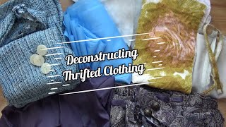 Let's Cut Up Some Clothing | Deconstructing Thrifted Clothing #thrifting