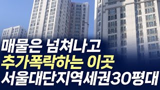 서울 대단지 역세권  30평대 아파트,매물은 넘쳐나고 추가폭락하는 이곳 (부동산 아파트 미분양 분양권 입주권 재개발 재건축)