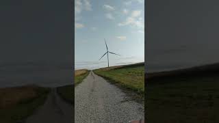 Windmill Over the Hill - Rural Iowa