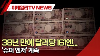 38년 만에 달러당 161엔... '슈퍼 엔저' 계속 (20240628)