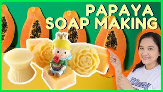 DIY PAPAYA LEMON COLD PROCESS SOAP MAKING FOR BEGINNERS | D' Clumsy Soaper