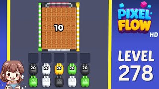 Pixel Flow Level 278 Solution Walkthrough