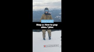 How to Pop 180 / 360 on Skis #shorts