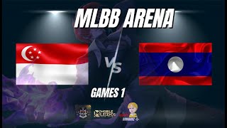 MLBB อารีน่า ประเทศสิงคโปร์ vs ประเทศลาว เกมส์ Mobile legends วันที่ 14012024 เกมที่1