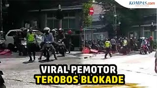 Pemotor Terobos Blokade di Bandung, Ini Kata Polisi