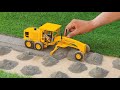 diy mini motor grader machine making road science project | diy tractor | @MiniCreative1