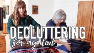 Decluttering and Organizing (MY DAD'S STUFF) with my MOM!