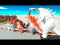 EVOLUTION of White Anti-Venom GODZILLA 2014 Size Comparison VS Team Dark Monster GODZILLA x KONG