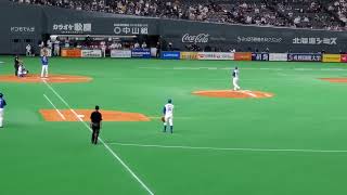 20220319　横浜DeNAベイスターズ【4回表】応援･攻撃風景とﾊﾞｯﾃｨﾝｸﾞ打撃　応援団による太鼓応援あり@札幌ﾄﾞｰﾑ［ｵｰﾌﾟﾝ戦］ﾋﾞｼﾞﾀｰ外野