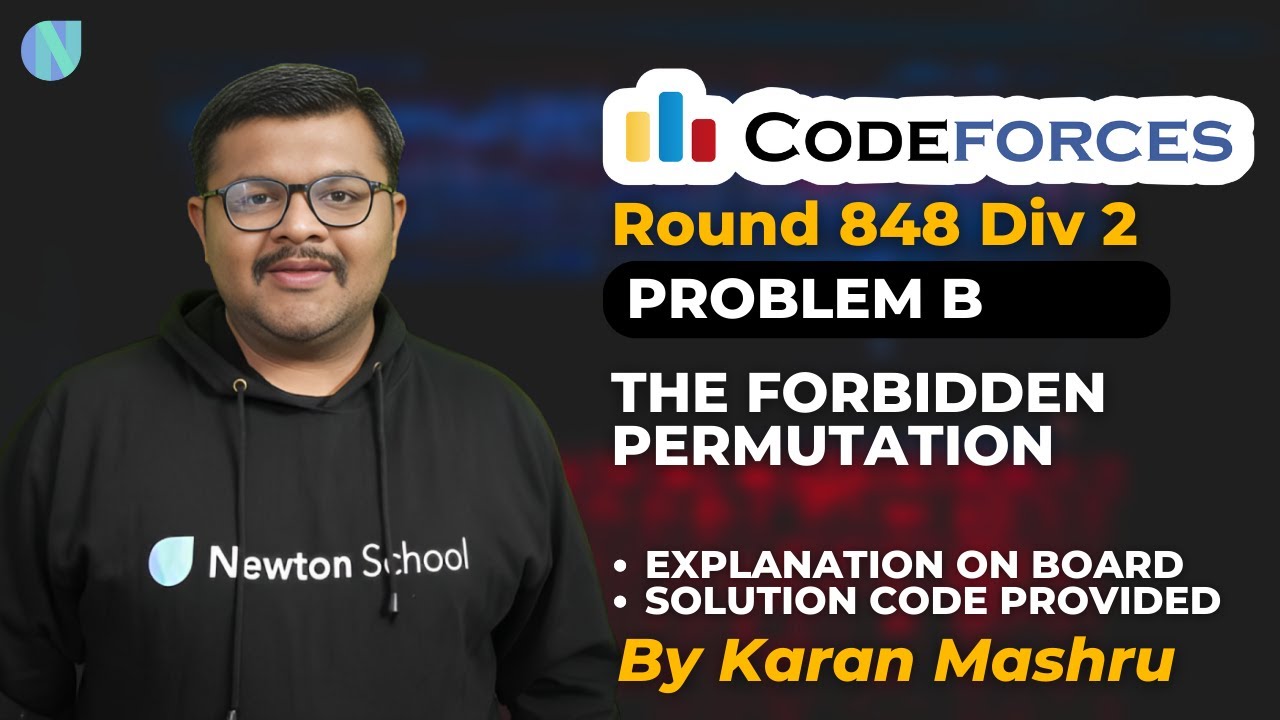 Codeforces Round 848 Div 2 | Problem B : The Forbidden Permutation ...