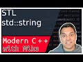 STL std::string, char*, const char*, and string literals in C++ | Modern Cpp Series Ep. 112