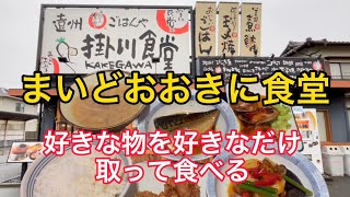 まいどおおきに【掛川食堂】好きな物を好きなだけ食べる！