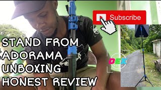 ADORAMA FLASHPOINTPOINT PRO AIR CUSHIONED HEAVY DUTY LIGHT STAND UNBOXING AND HONEST REVIEW