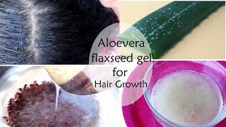 Aloevera Flaxseed Gel for Hair Growth | Hair Growth Gel with Aloevera and Flaxseed Gel | Hair Growth