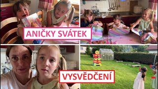 VYSVĚDČENÍ, ANIČKY SVÁTEK | MamaVlog#574 | Máma v Německu