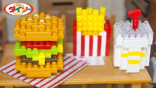 新発売！ダイソー　プチブロックのハンバーガーをつくってみた / Petit Block Hamburger assembling